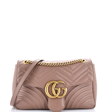 Gucci GG Marmont Flap Bag Matelasse Leather Medium