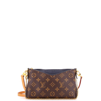 Louis Vuitton Pallas Clutch Monogram Canvas with Leather