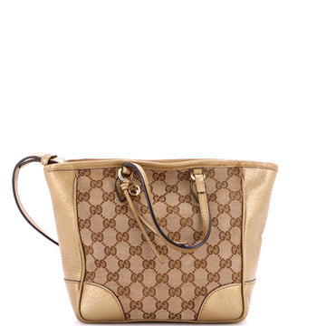 Gucci Bree Convertible Tote GG Canvas with Leather Small