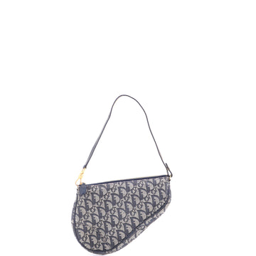 Christian Dior Vintage Saddle Bag Diorissimo Denim Mini