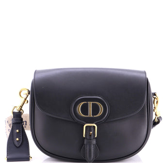 Christian Dior Bobby Flap Bag Leather Large