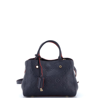 Louis Vuitton Montaigne Handbag Monogram Empreinte Leather BB