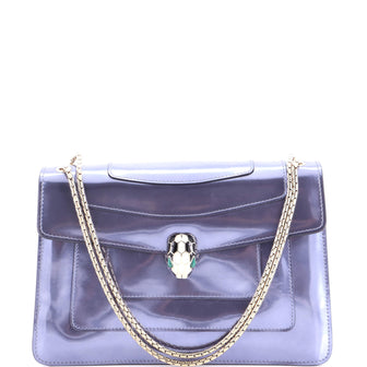 Bvlgari Serpenti Forever Shoulder Bag Patent Medium