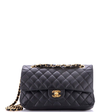 Chanel Vintage Classic Double Flap Bag Quilted Lambskin Medium