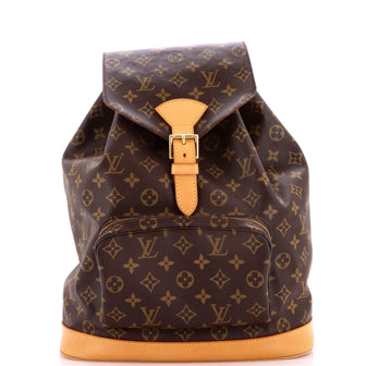Louis Vuitton Vintage Montsouris Backpack Monogram Canvas GM