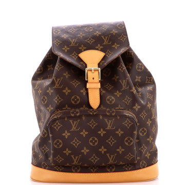 Louis Vuitton Vintage Montsouris Backpack Monogram Canvas GM