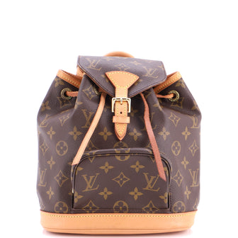 Louis Vuitton Vintage Montsouris Backpack Monogram Canvas PM