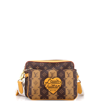 Louis Vuitton Nigo Trio Messenger Bag Limited Edition Stripes Monogram Canvas