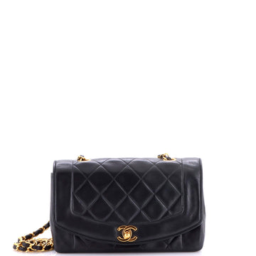 Chanel Vintage Diana Flap Bag Quilted Lambskin Small