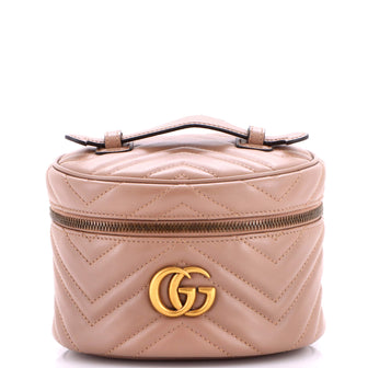 Gucci GG Marmont Vanity Backpack Matelasse Leather Mini