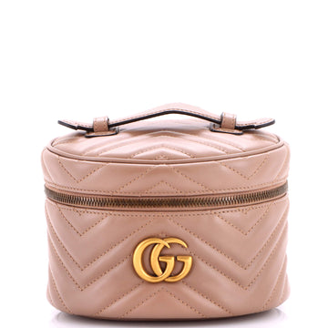 Gucci GG Marmont Vanity Backpack Matelasse Leather Mini