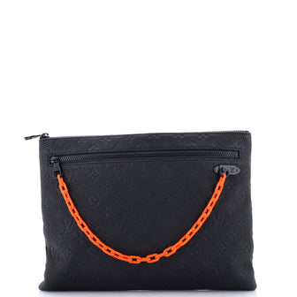 Louis Vuitton A4 Pouch Monogram Taurillon Leather