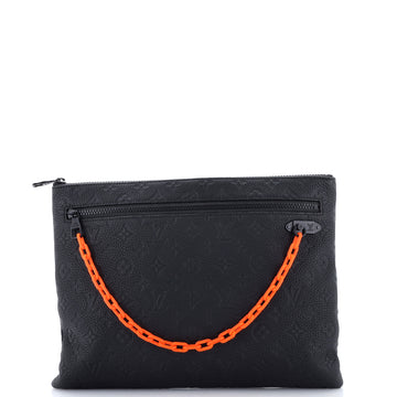 Louis Vuitton A4 Pouch Monogram Taurillon Leather