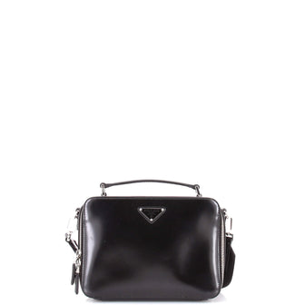 Prada Brique Crossbody Bag Brushed Leather Small