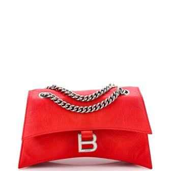 Balenciaga Crush Chain Flap Bag Leather Small