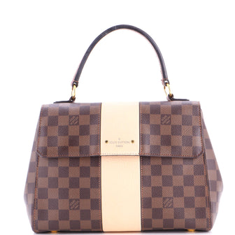 Louis Vuitton Bond Street Handbag Damier with Leather MM