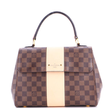 Louis Vuitton Bond Street Handbag Damier with Leather MM