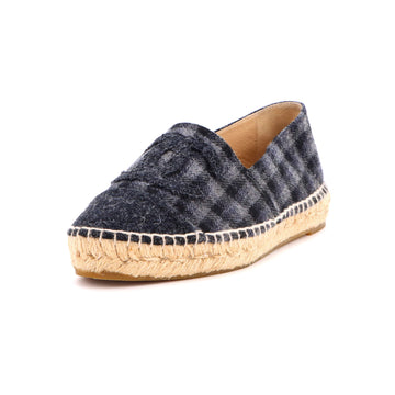 Chanel Women's CC Cap Toe Espadrilles Wool