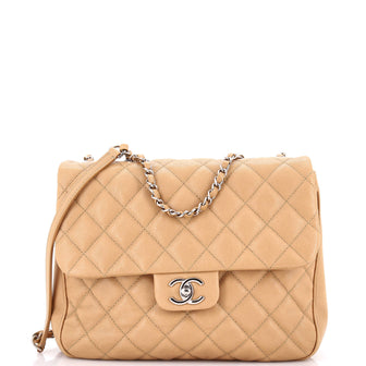 Chanel Urban Companion Flap Bag Quilted Caviar Large
