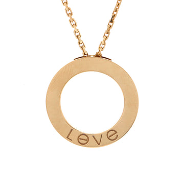 Cartier Love Pendant Necklace 18K Yellow Gold