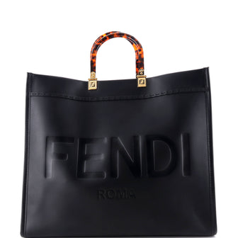 Fendi Sunshine Shopper Tote Leather Large
