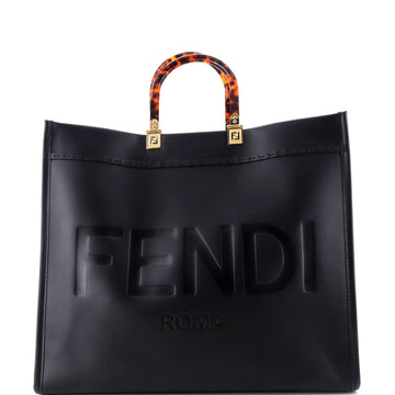 Fendi Sunshine Shopper Tote Leather Large