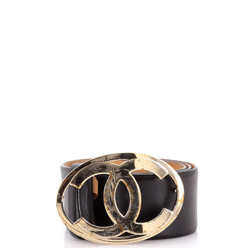 Chanel Oval CC Belt Calfskin Wide