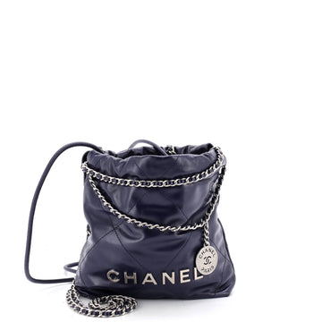 Chanel 22 Chain Hobo Quilted Calfskin Mini