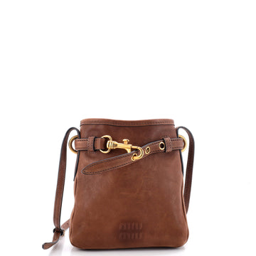 Miu Miu Aventure Pouch Leather Mini