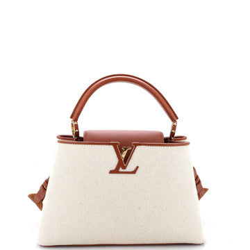 Louis Vuitton Capucines Bag Canvas with Taurillon Leather PM