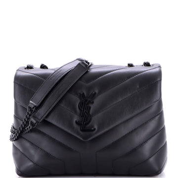 Saint Laurent Loulou Shoulder Bag Matelasse Chevron Leather Small
