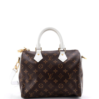 Louis Vuitton Speedy Bandouliere Bag LV Match Monogram Canvas 25