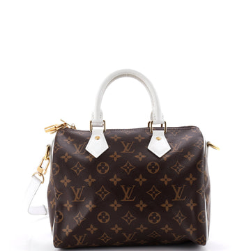 Louis Vuitton Speedy Bandouliere Bag LV Match Monogram Canvas 25