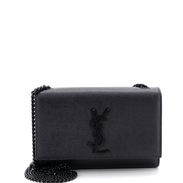 Saint Laurent Classic Monogram Crossbody Bag Grainy Leather Small