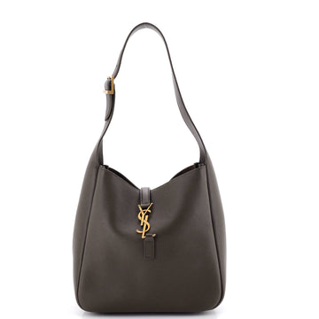 Saint Laurent Le 5 a 7 Supple Hobo Leather Small