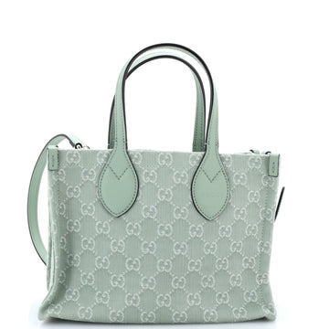 Gucci Ophidia Shopper Tote GG Denim Medium