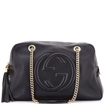 Gucci Soho Chain Zip Shoulder Bag Leather Medium