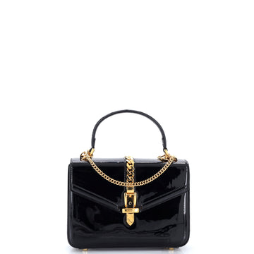 Gucci Sylvie 1969 Top Handle Bag Patent Small