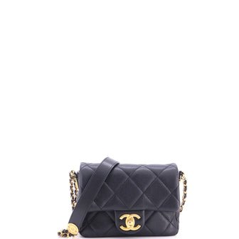 Chanel Twist Your Buttons Flap Bag Quilted Caviar Mini