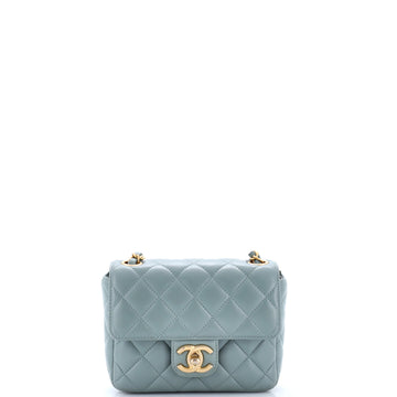 Chanel Casino Royale Charms Square Flap Bag Quilted Lambskin with Enamel Mini