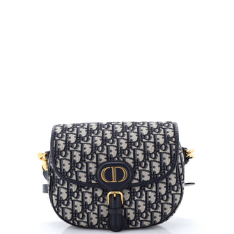 Christian Dior Bobby Flap Bag Oblique Canvas Medium