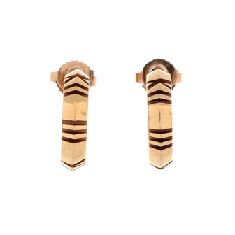 Tiffany & Co. Atlas X Hoop Earrings 18K Rose Gold Small