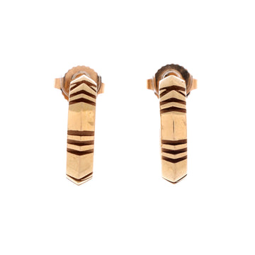 Tiffany & Co. Atlas X Hoop Earrings 18K Rose Gold Small