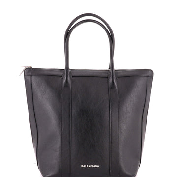Balenciaga Laundry Cabas Zip Tote Leather Large