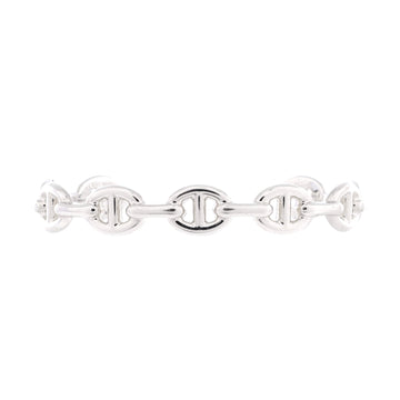 Hermes Chaine d'Ancre Enchainee Cuff Bracelet Sterling Silver Medium