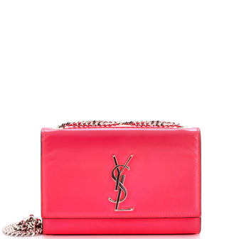 Saint Laurent Classic Monogram Crossbody Bag Grainy Patent Small
