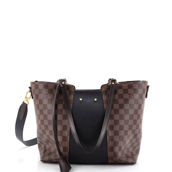 Louis Vuitton Jersey Handbag Damier with Leather