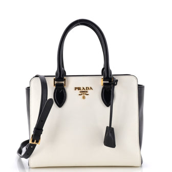 Prada Convertible Open Tote Saffiano Leather Small