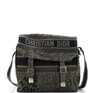 Christian Dior Diorcamp Messenger Bag Printed Canvas