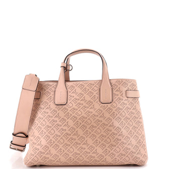 Burberry Banner NM Tote Perforated Leather Medium